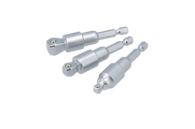 LASER 8716 Off-line Ball End Socket Adaptor Set 3pc 1/4" 3/8" 1/2" Drive