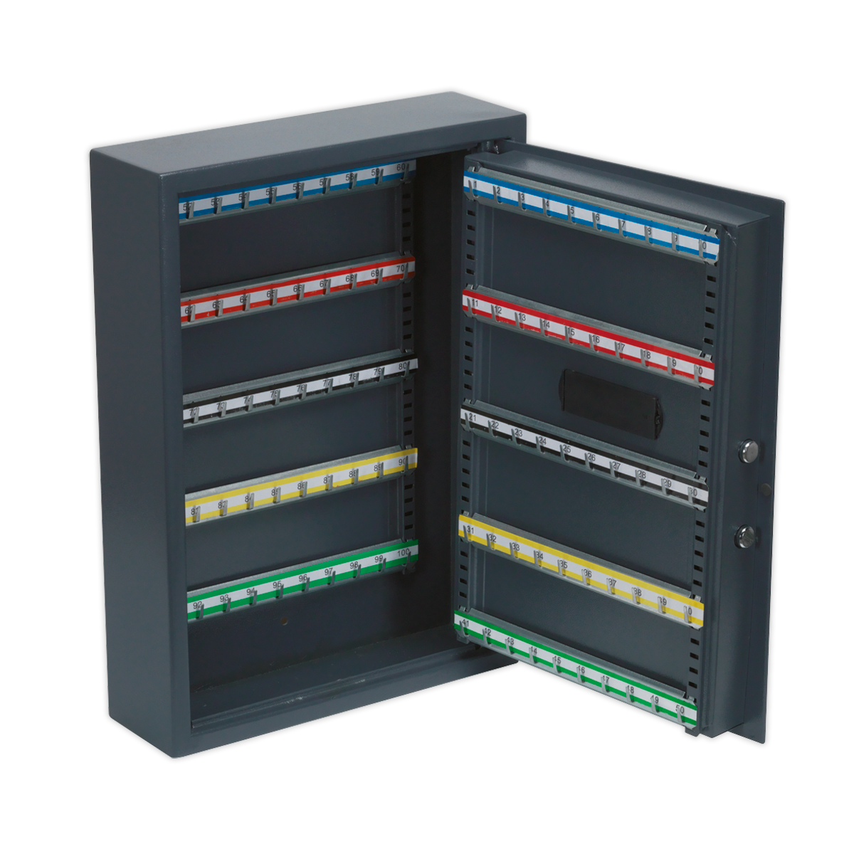 Sealey Electronic Key Cabinet Box With Twin Locking Bolts For 100 Keys SEKC100