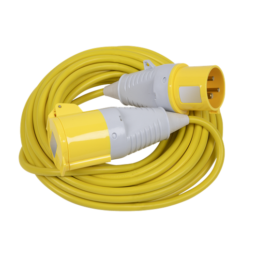 Sealey 14m Extension Lead 110V 32A 2.5mm Wiring Cable - Yellow EL25110/32