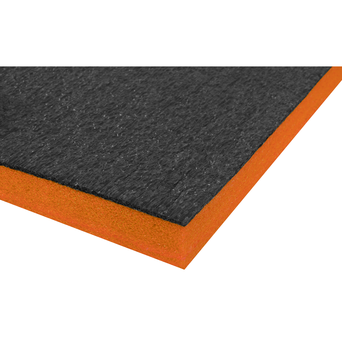 Sealey Easy Peel Shadow Foam Polyethylene Orange/Black 1200 x 550 x 30mm SF30OR