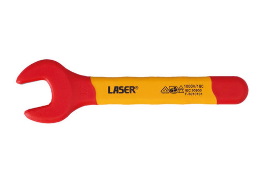 LASER 8725 Open End Spanner 17 mm Insulated Chrome Vanadium Steel Wrench