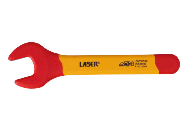 LASER 8726 19 mm VDE Insulated Open End Spanner IEC60900 Chrome Vanadium
