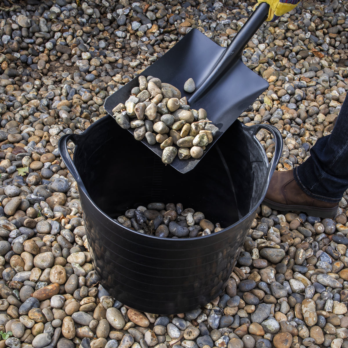 Sealey 40L Heavy Duty Polyethylene Flexi Tub Flexible Construction - Black SFT40