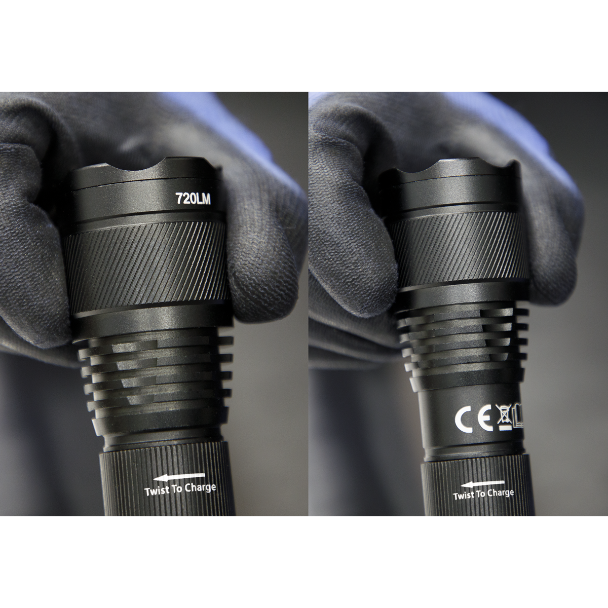 Sealey Aluminium Torch 10W T6 CREE LED Rechargeable With USB Port LED449
