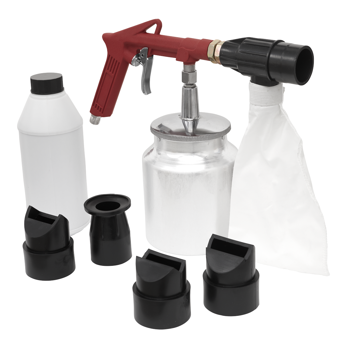 Sealey Air Recirculating Economy Sand Blasting Kit With 700g Bottle SG10E