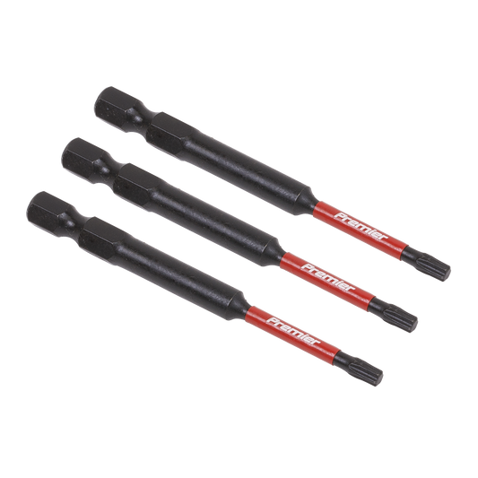 Sealey TRX-Star T15 Impact Power Tool Bits 75mm 3 Pieces Professional AK8266