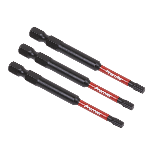 Sealey TRX-Star T20 Impact Power Tool Bits Forged From S2 Steel 75mm 3pc AK8267