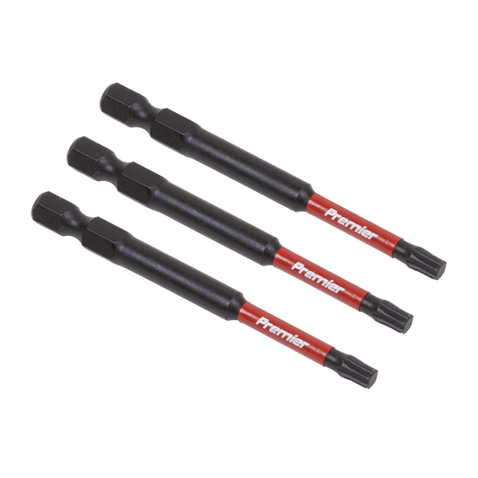 Sealey TRX-Star T25 Impact Power Tool Bits 75mm 3 Pieces Professional AK8268