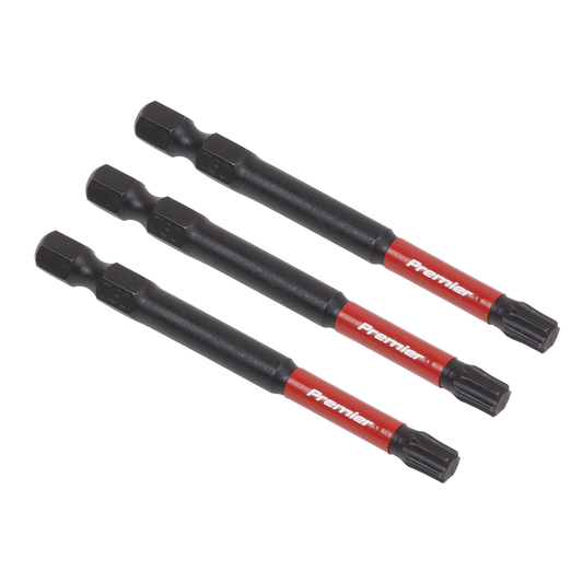 Sealey TRX Star T30 Impact Power Tool Bits Forged From S2 Steel 75mm 3pc AK8270