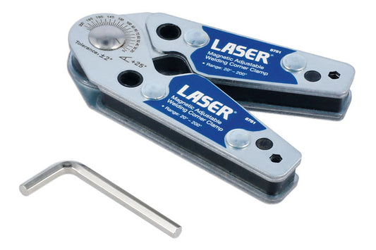 LASER 8751 Magnetic Adjustable Welding Corner Clamp 20-200 Degree With Hex Key