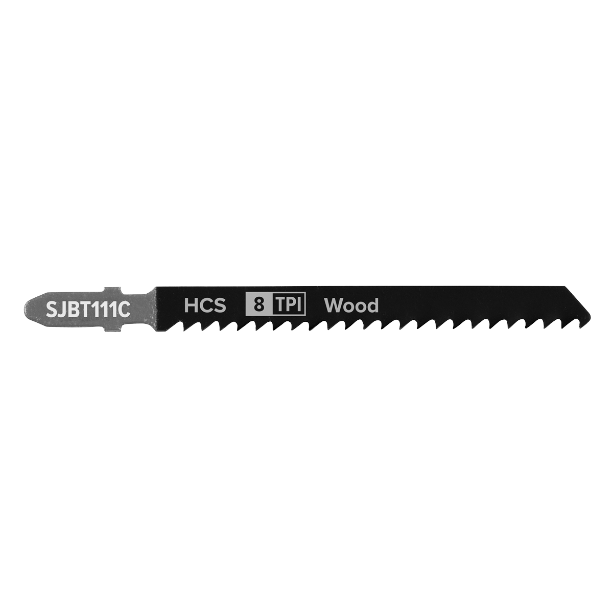 Sealey 100mm 8TPI General Wood Jigsaw Blade For Power Tools  Pack of 5 SJBT111C
