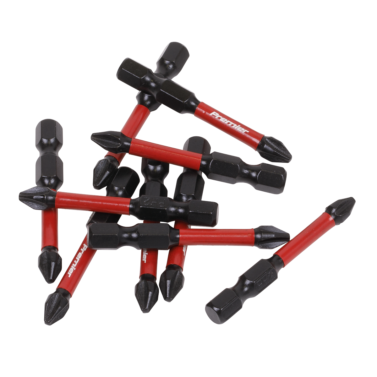 Sealey Phillips #2 Impact Power Tool Bits Forged From S2 Steel 50mm 10pc AK8274