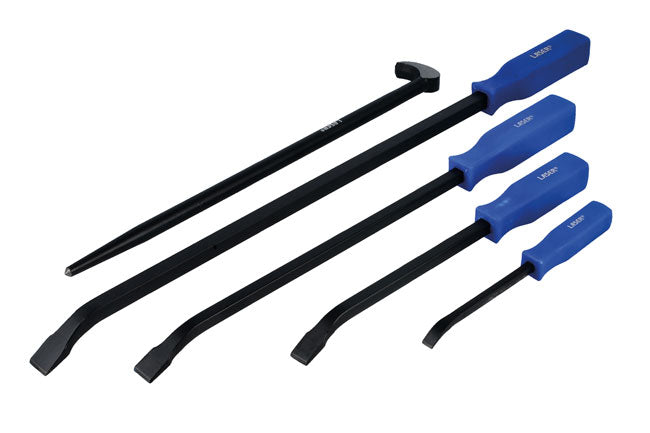 LASER 8759 5pc Pry Bar Set Hardened Tempered Steel With Comfort Grip Handles