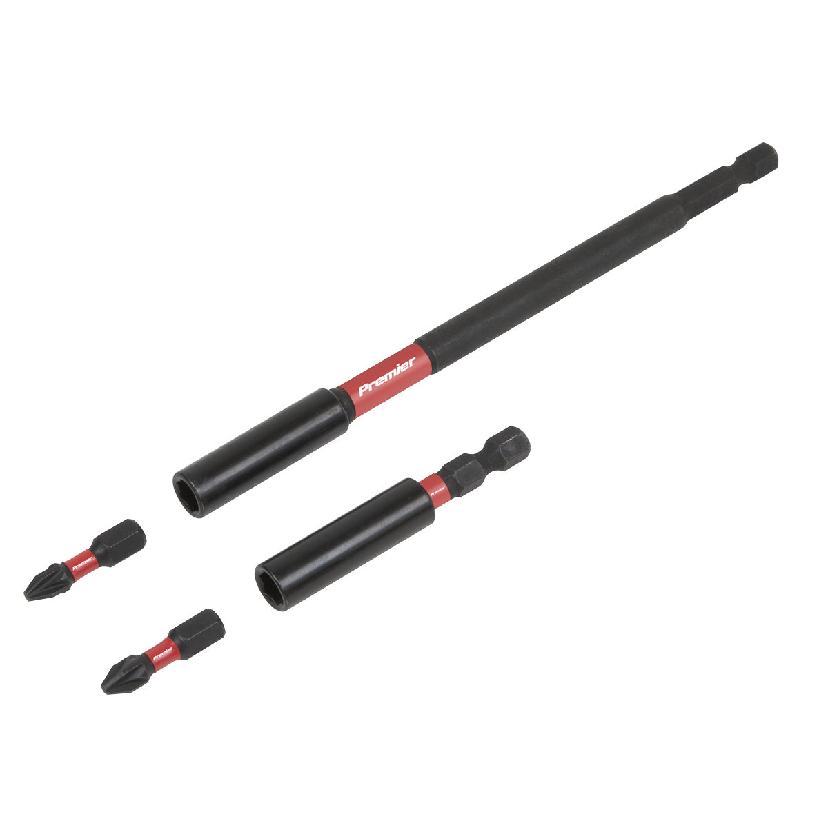 Premier Power Tool Bit Holder Set 4 Pieces Impact Grade Daily & Professional Use