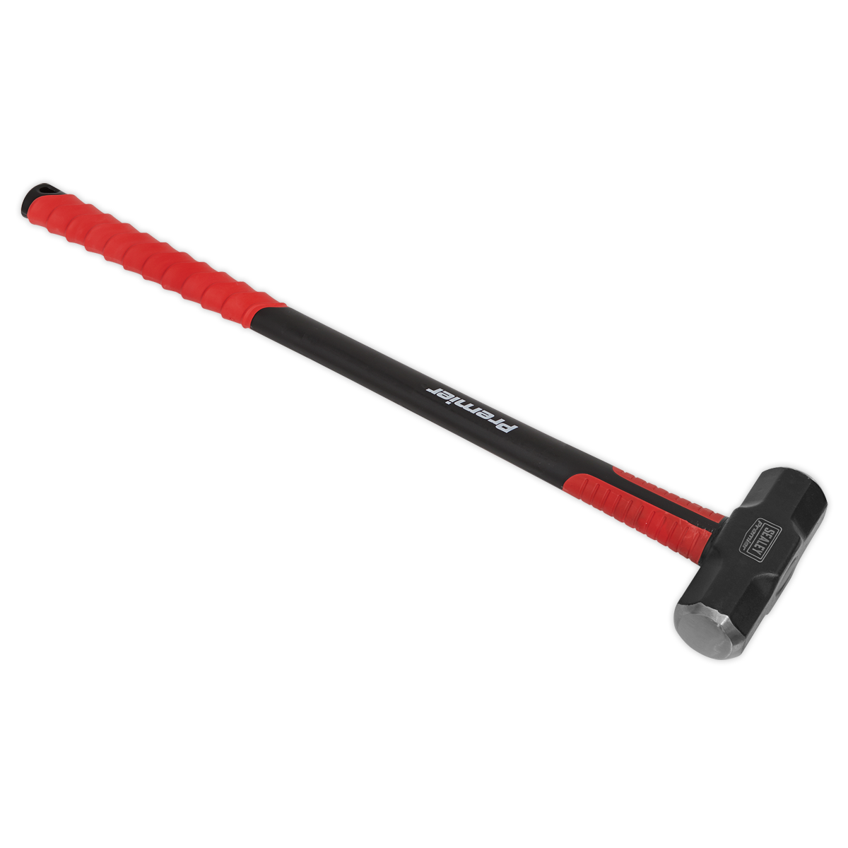Sealey Sledge Hammer 14lb Fibreglass Shaft Heat Treated Red/Black SLHF141