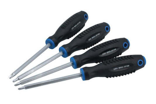 LASER 8761 4Pcs Screwdriver Tri-Wing Security Set 1-4mm CRV Steel Magnetic Tips