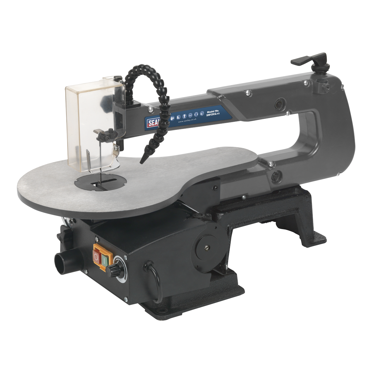Sealey Variable Speed Scroll Saw 406mm Throat For Precise Cutting 230V SM1302