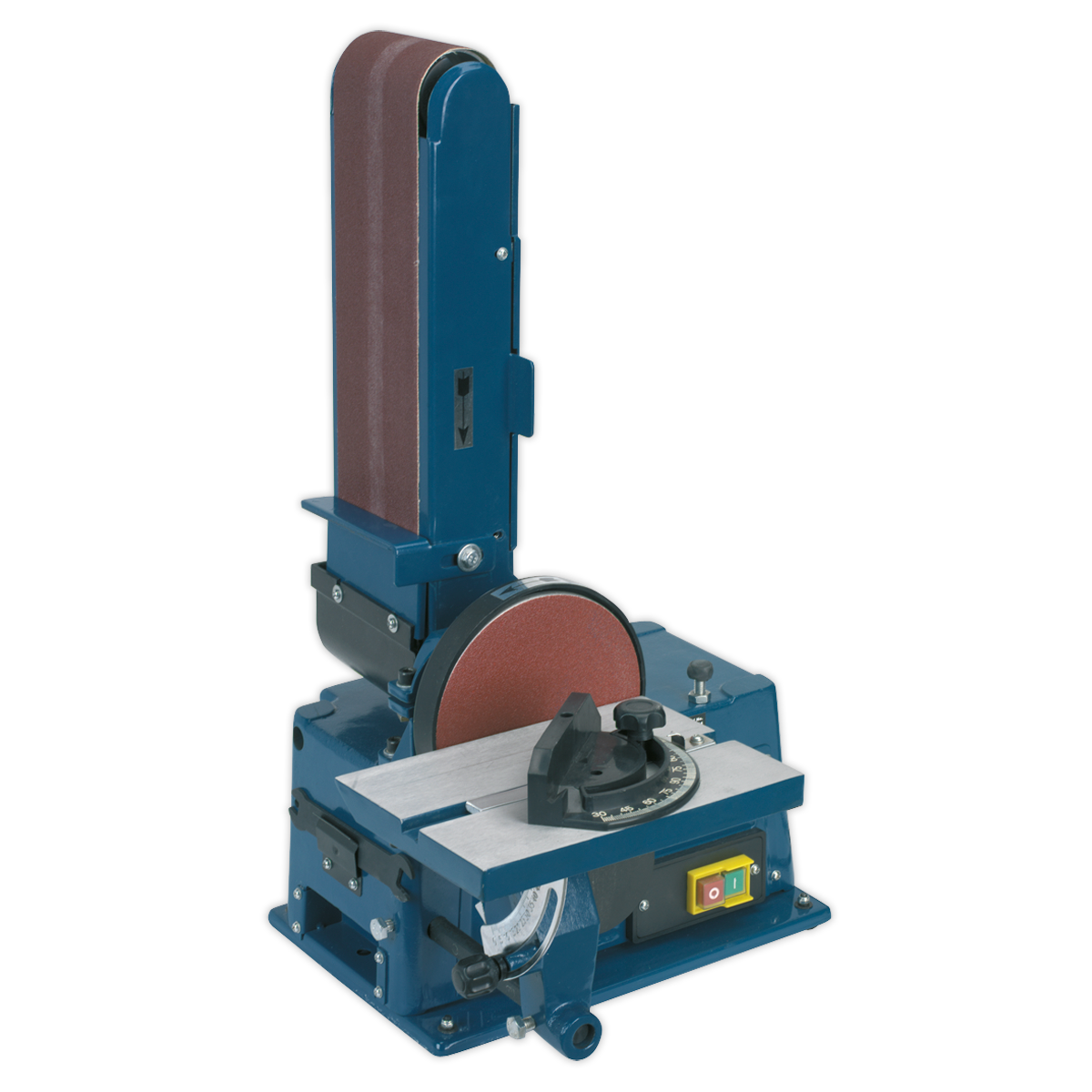Sealey Belt/Disc Sander Bench Mounting 915 x 100mm/Ø150mm - Blue/Silver SM14
