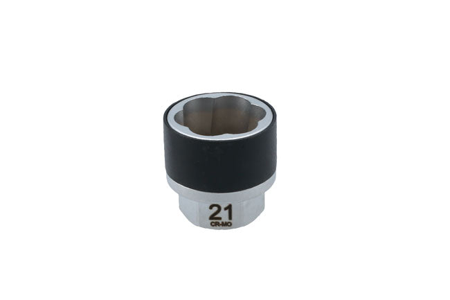 LASER 8766 Damaged Wheel Nut Extractor 21 mm Spiral SCM440 Steel Socket