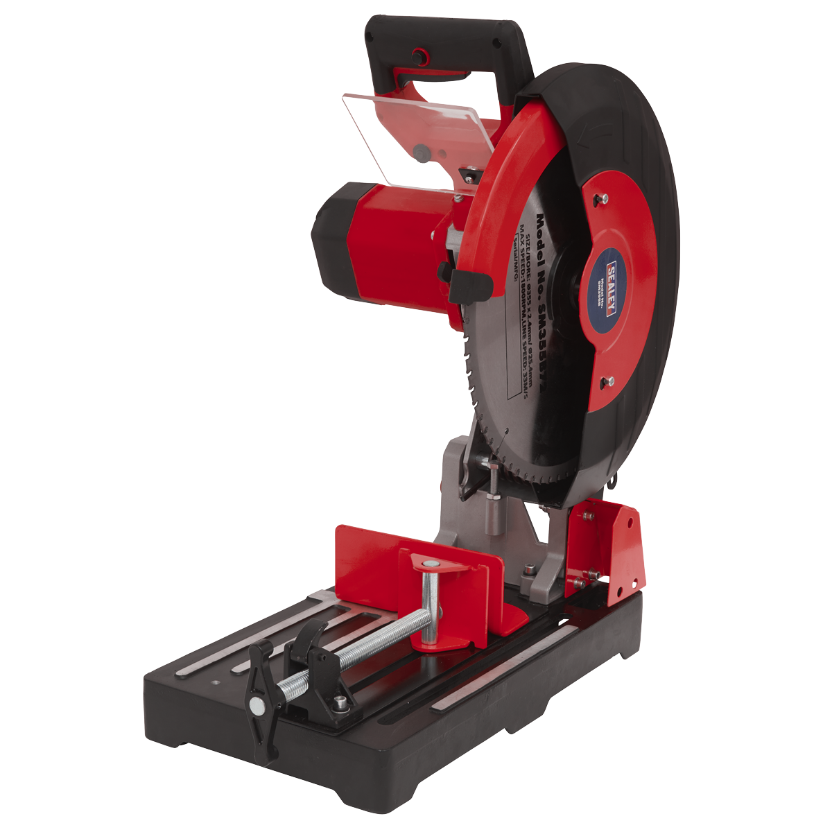 Sealey Ø355mm Cut-Off Machine For Steel Wood Brass Aluminium 2480W 230V SM355B