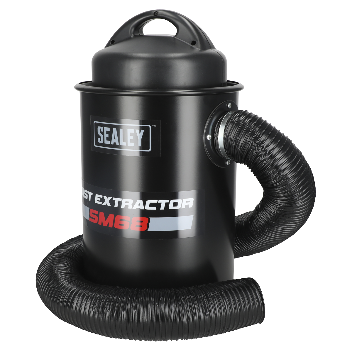 Sealey Portable Dust Extractor 50L 1200W Powerful Suction 2m Flexible Hose SM68