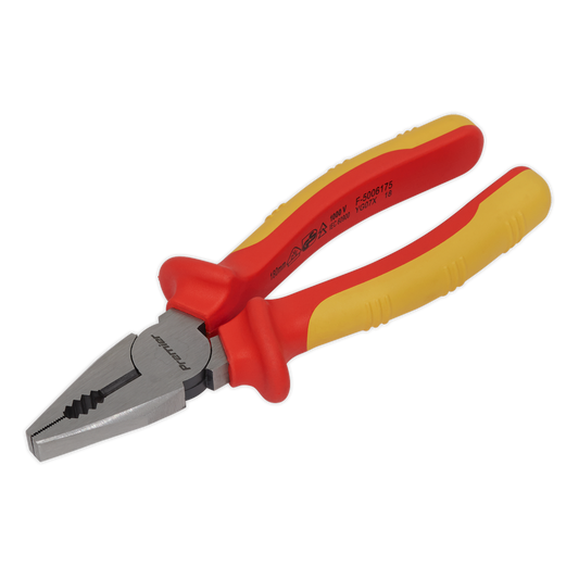 Sealey Combination Pliers With Soft Grip Handles 175mm VDE Approved AK83454