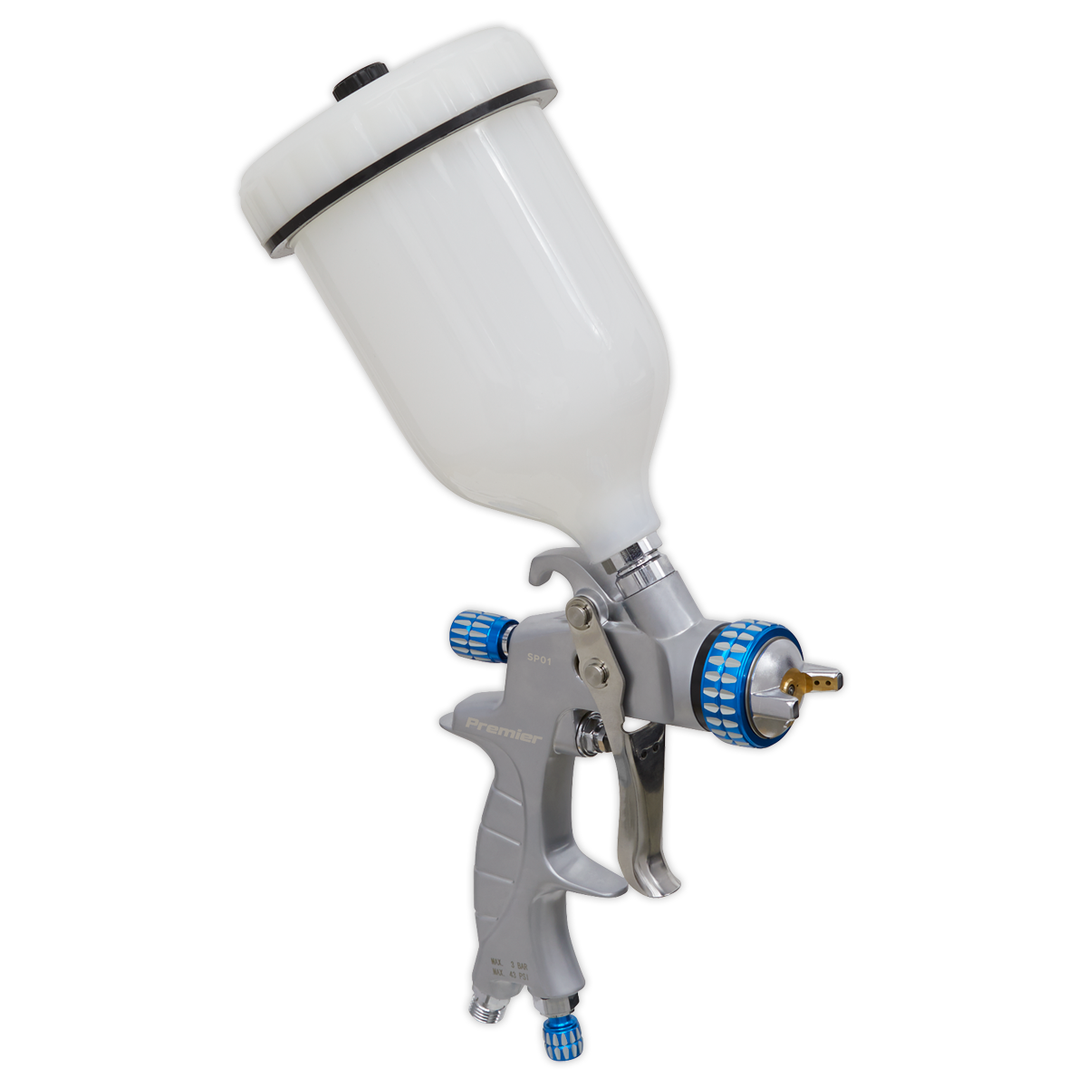 Sealey Professional SP Gravity Feed Spray Gun - 1.4mm Set-Up 30-43psi SP01