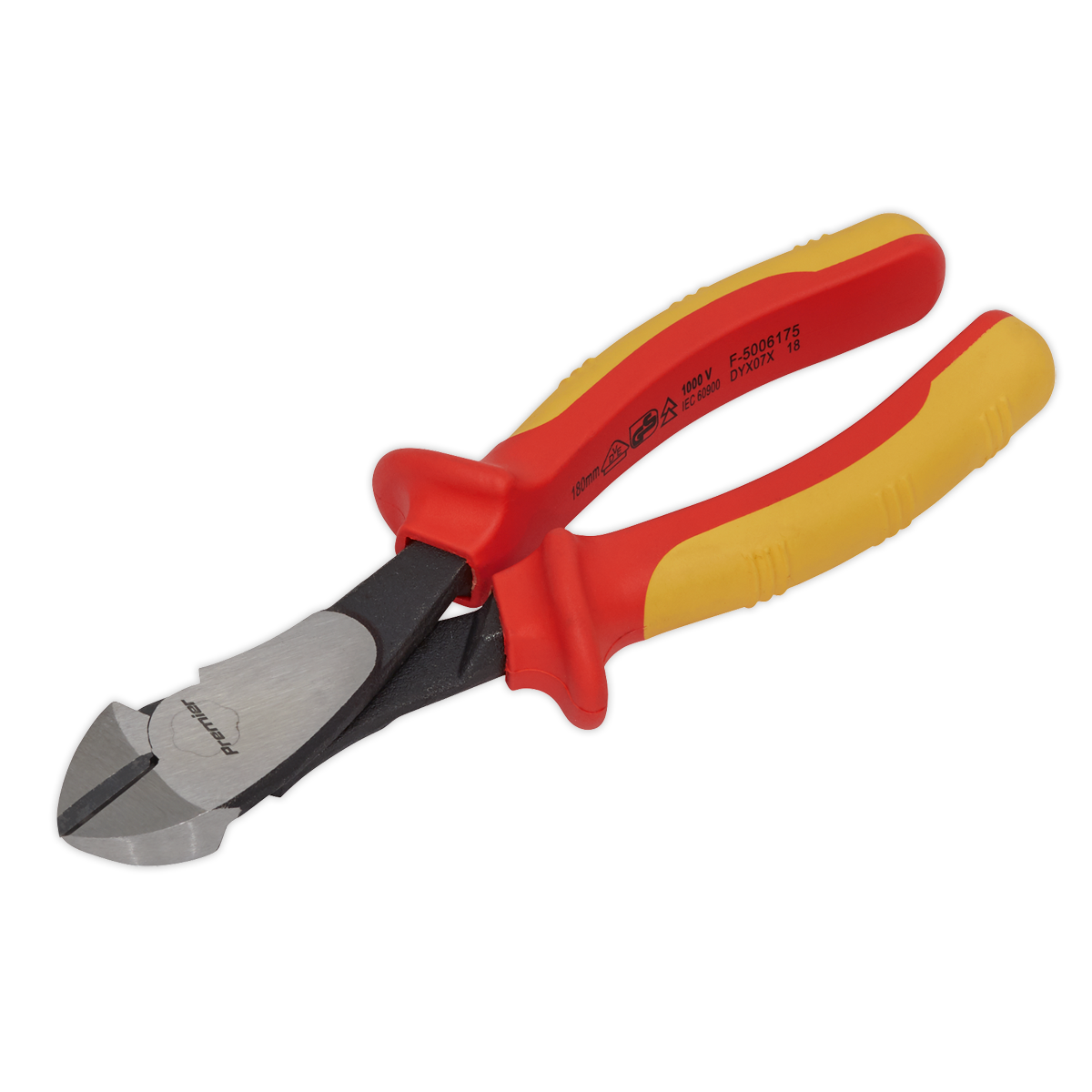 Sealey Side Cutters With Soft Grip Handles Heavy Duty 180mm VDE Approved AK83459