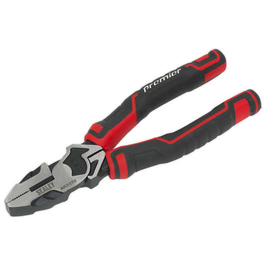 Sealey Combination Pliers High Leverage 175mm Black Oxide Finish AK8370