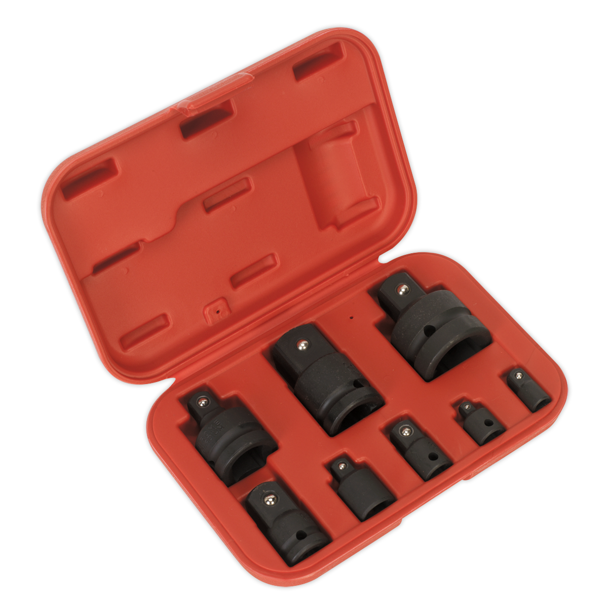 Sealey Impact Socket Adaptor Set 8 Pieces 1" 1/2" 1/4" 3/4" 3/8" AK5900B