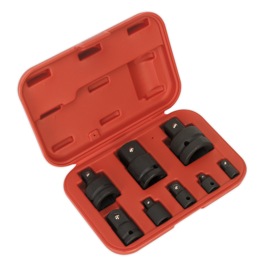 Sealey Impact Socket Adaptor Set 8 Pieces 1" 1/2" 1/4" 3/4" 3/8" AK5900B