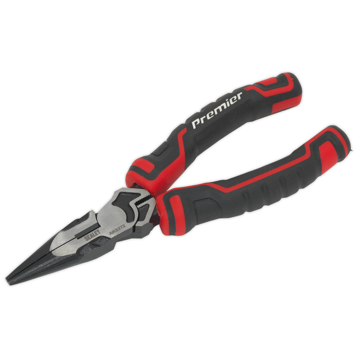Sealey Long Nose Pliers High Leverage 160mm Induction-Hardened 55-65 HRC AK8372