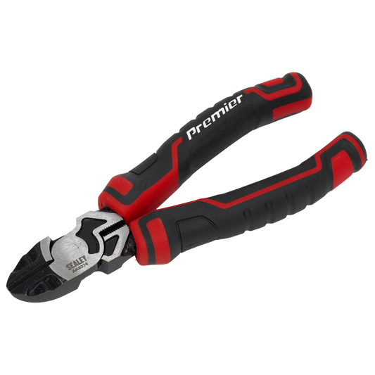 Sealey Side Cutters High Leverage 160mm Chrome Vanadium Steel Black AK8374