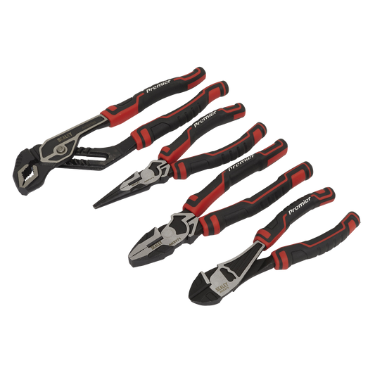 Sealey High Leverage Pliers Set With Finely Ground Polished Heads 4 Pcs AK8378