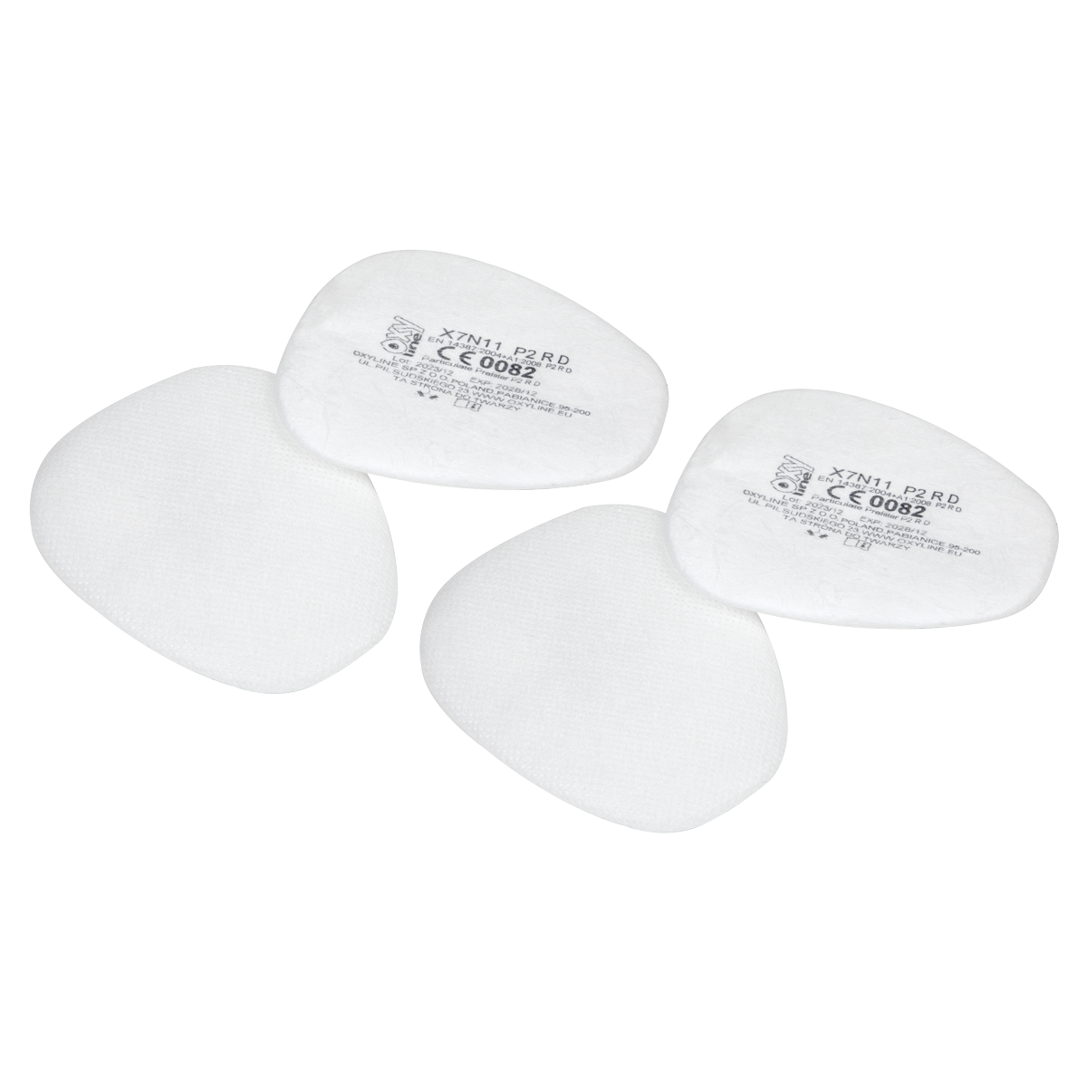 Sealey P2 R D Particulate Prefilter For Sealey 9000 Half Face Mask 4 Pack 9006