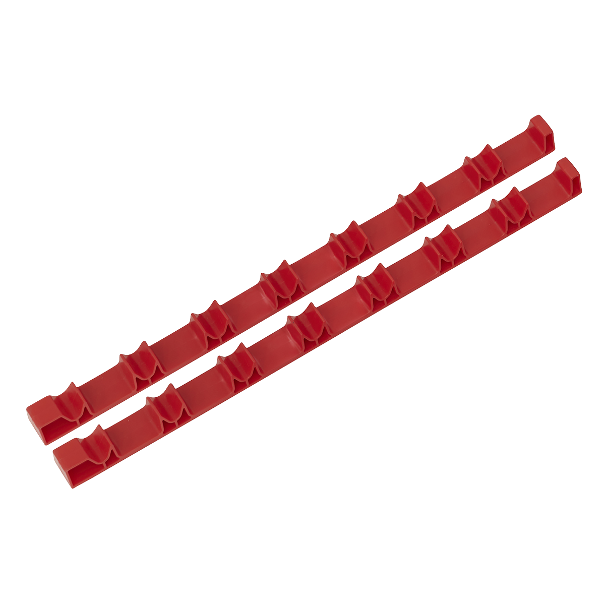 Sealey Screwdriver Rack Holder 2 Pieces For Up To 14 Screwdrivers Red SR01
