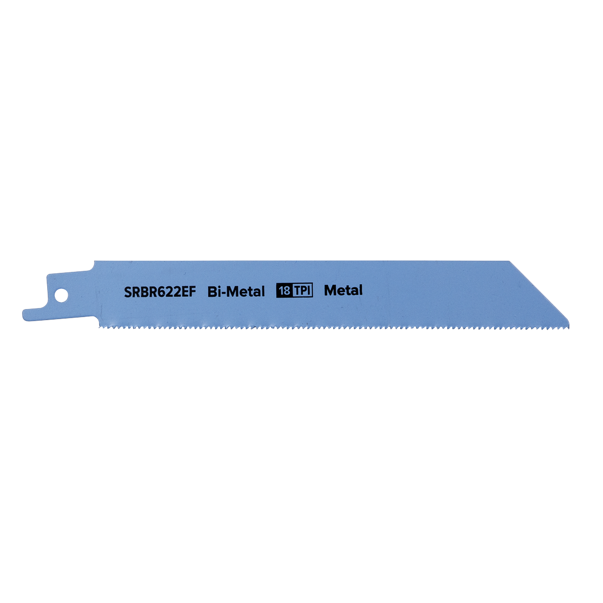 Sealey 150mm 18 TPI Metal Reciprocating Saw Blade Pack of 5 Pieces SRBR622EF