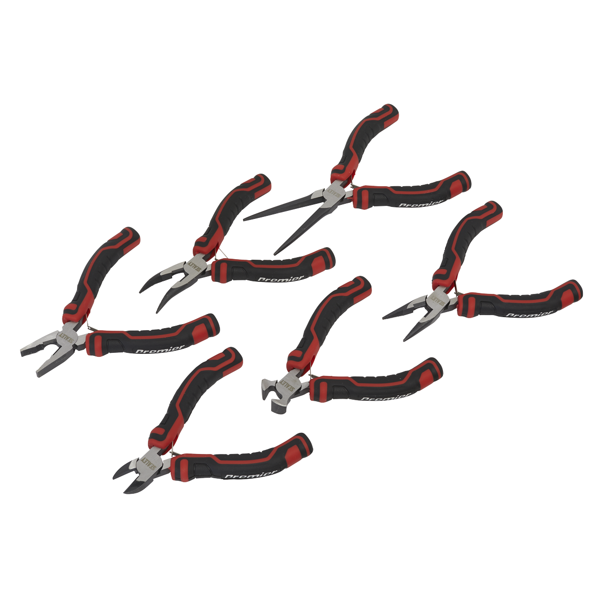 Sealey Mini Pliers Set 6 Pieces Induction-Hardened 55-65 HRC Professional AK8381