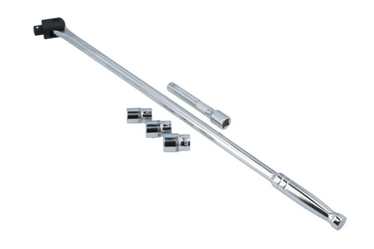 LASER 8827 600 mm Square 12 Inch Drive Handle Chrome Vanadium Steel Power Bar