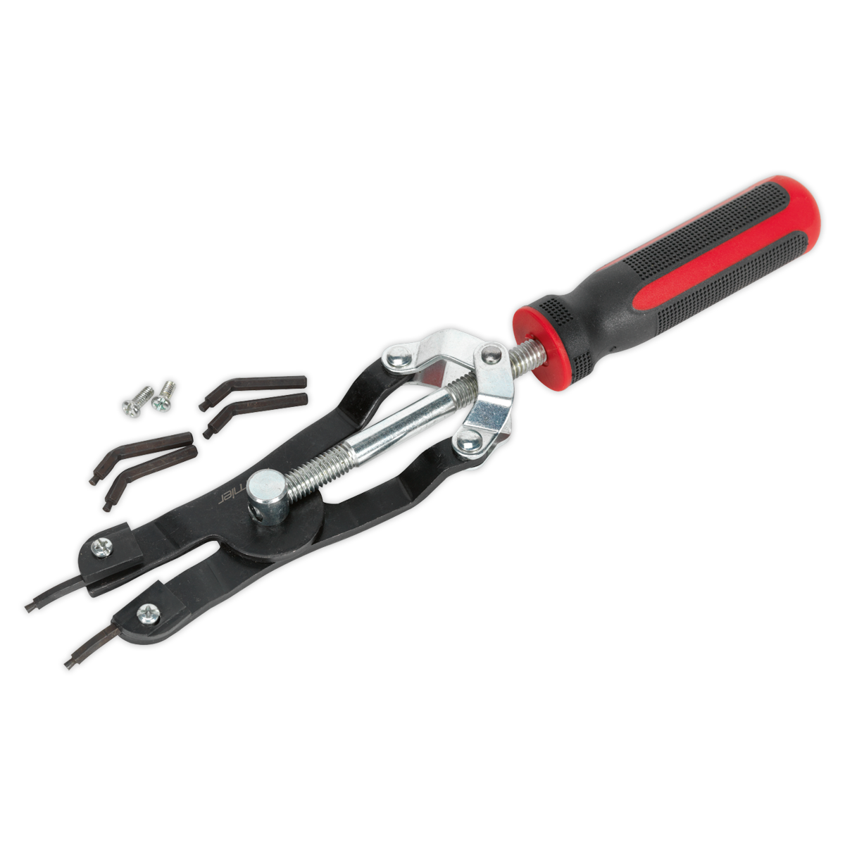 Sealey Internal/External Heavy Duty Professional Circlip Pliers Black/Red AK8450