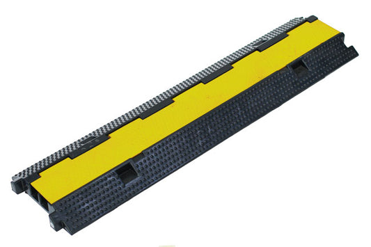 LASER 8841 Heavy-Duty 2-Channel Cable Protector Ramp For Electrical Cables Hoses