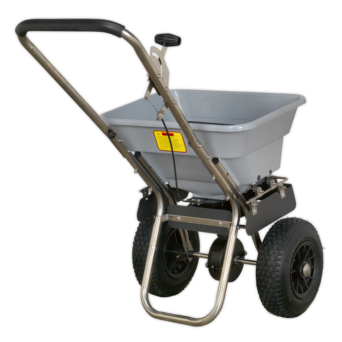 Sealey Broadcast Salt Spreader 37kg 29L 3m-3.6m Spread Steel Walk Behind SSB37W