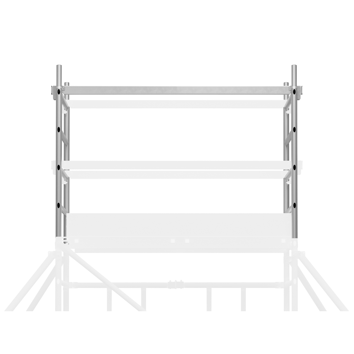 Sealey Platform Scaffold Tower Aluminium Frame Extension Pack 2 EN 1004-1 SSCL.2