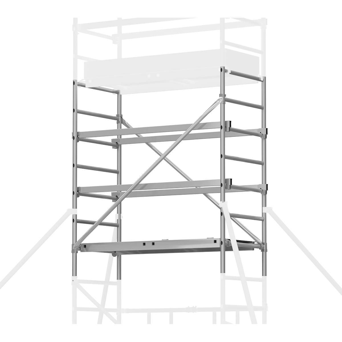 Sealey Platform Scaffold Tower Extension Pack 3 For SSCL1 3.41m Height SSCL3