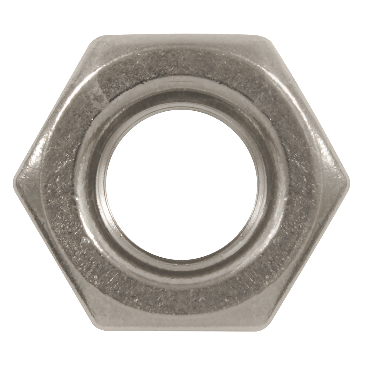 Sealey Stainless Steel Nut DIN 934 M10 A2 Stainless Steel 50 Pieces SSN10