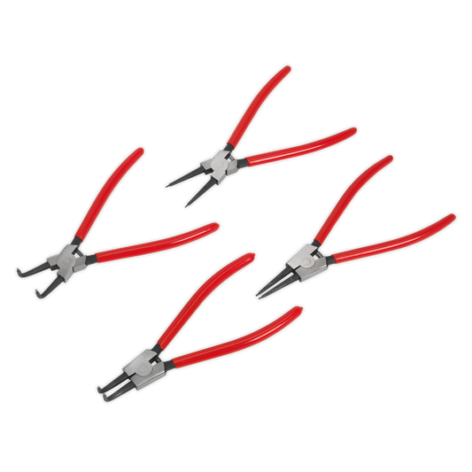 Sealey Internal/External Circlip Pliers Set 230mm 4pc 40-90mm Capacity AK8456