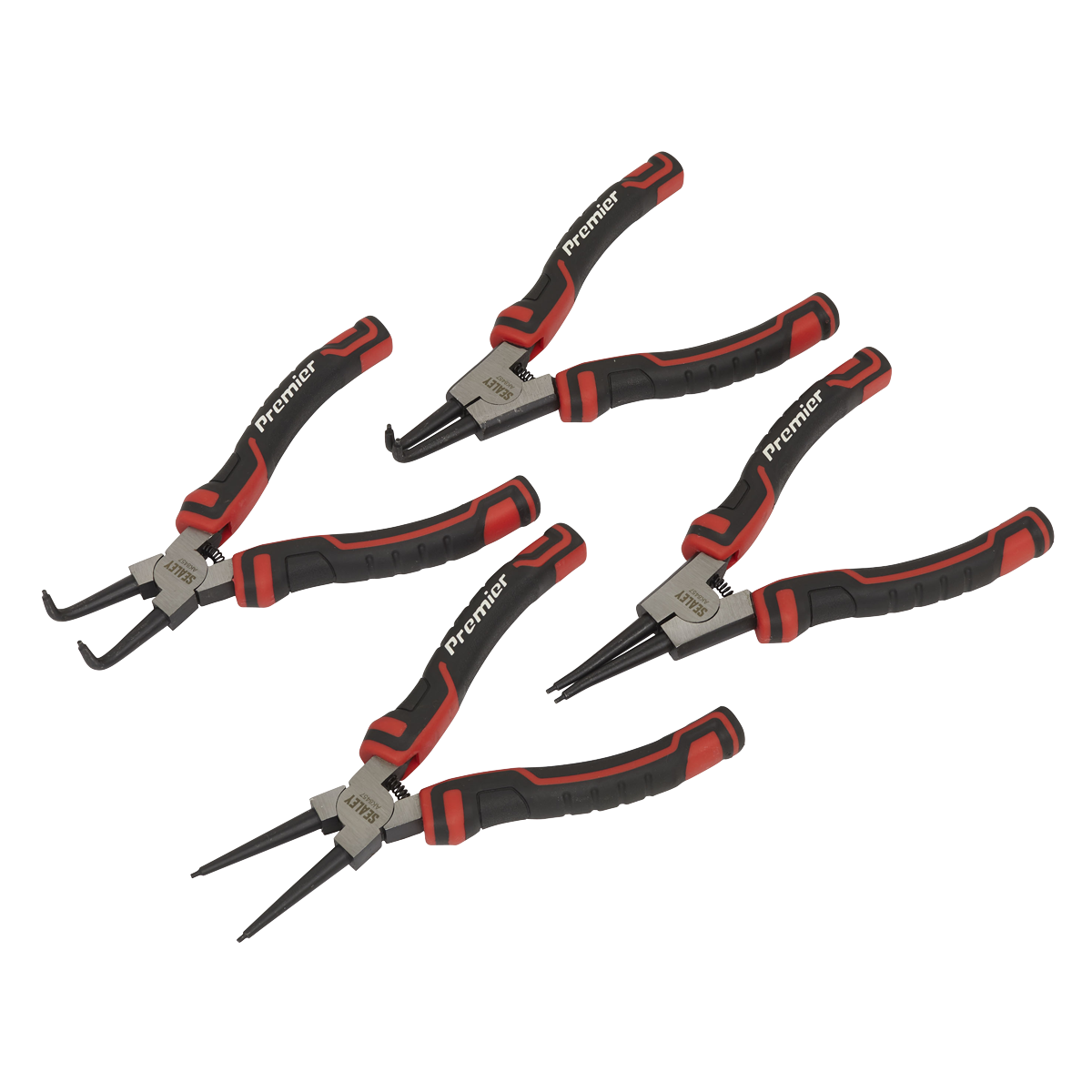 Sealey 180mm Circlip Pliers Set 4 Pcs Chrome Vanadium Steel Professional AK8457