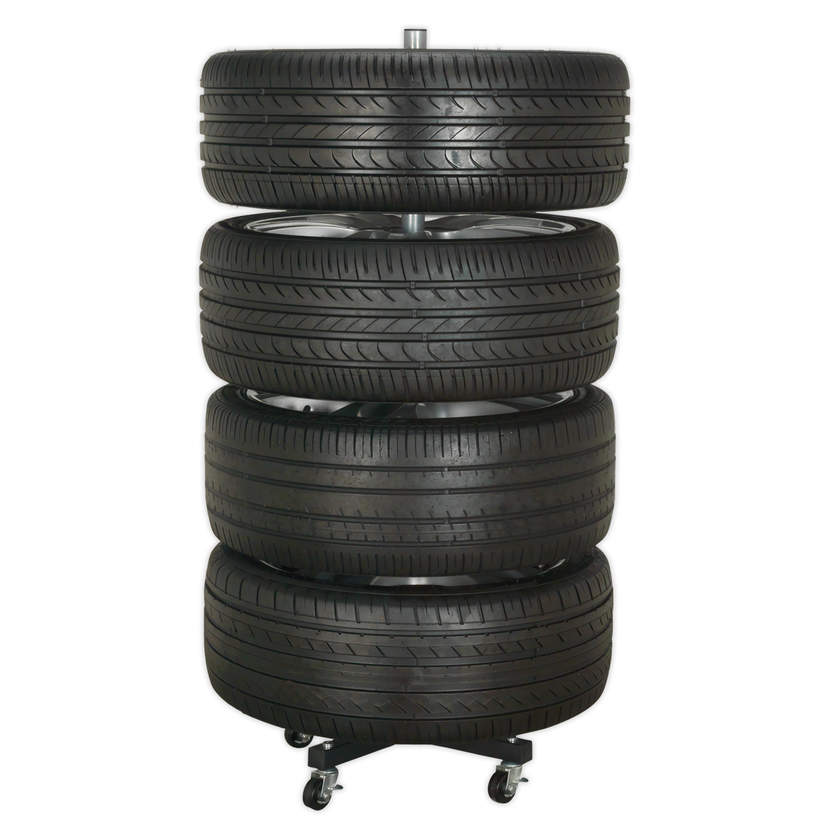Sealey Wheel Storage Rack 100kg Capacity With Rim Protecting Supports STR004