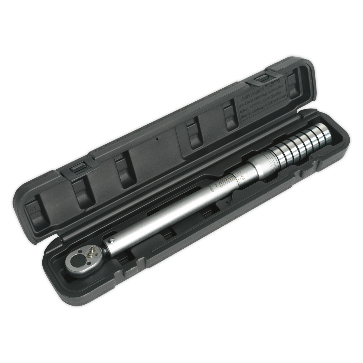 Sealey 1/2" Square Drive Torque Wrench Micrometer Style 40-200Nm Silver STW703