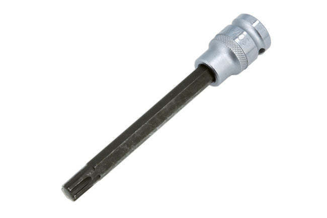 LASER 3101 Screwdriver M10 Ribe Profile Bit 1/2" Drive 140mm CRV Steel Tools